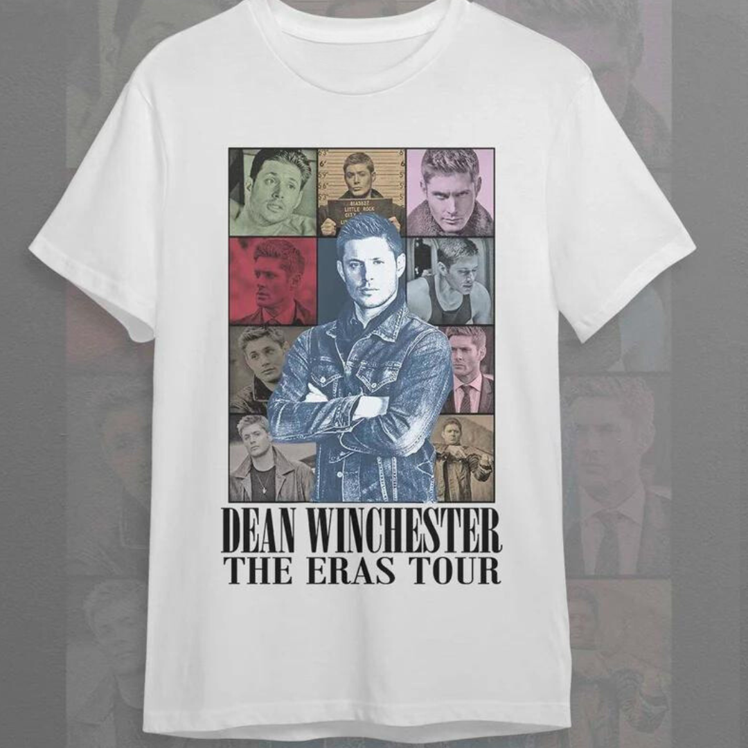 CAMISETA BASICA UNISEX The eras Tour Dean Supernatural-branco