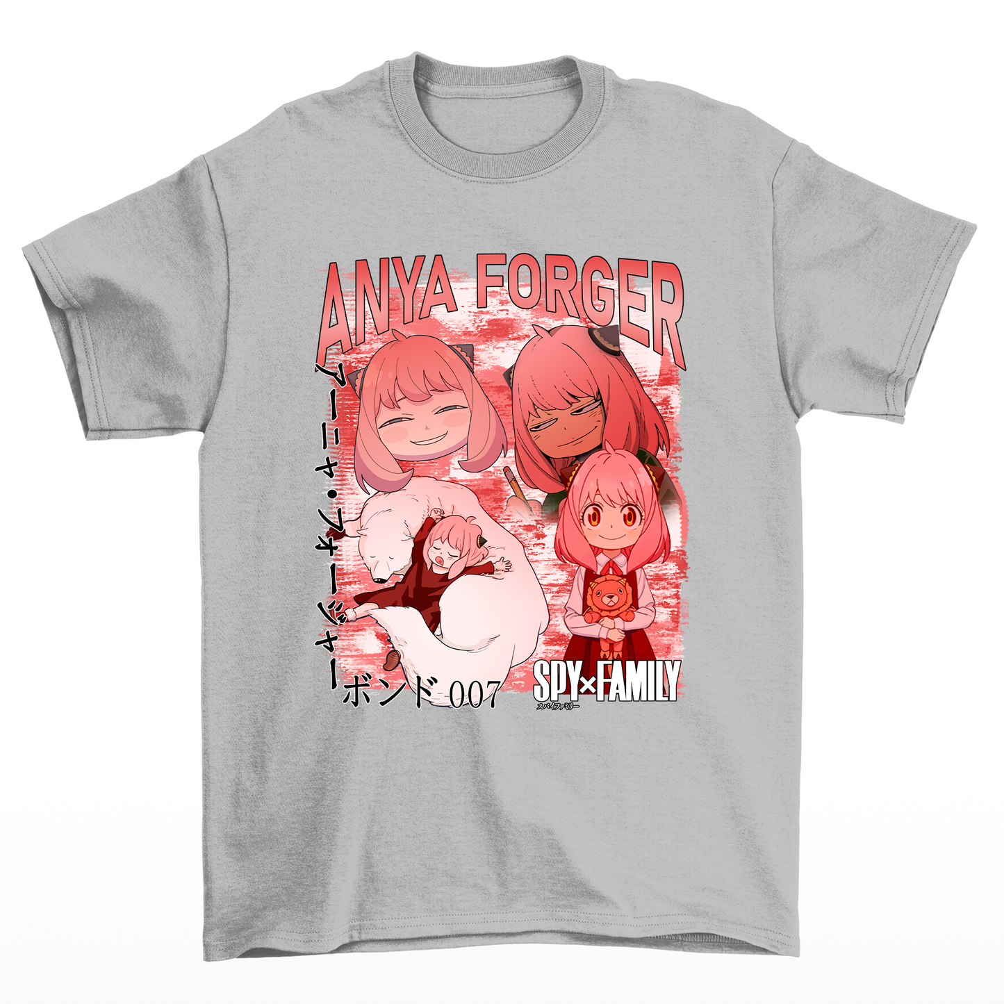 Camiseta Anya Forger Spy x Family-cinza