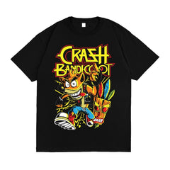 Camiseta Básica Unissex Crash Bandicoot Video Game