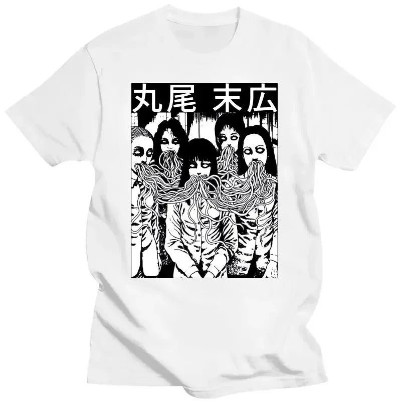 Camiseta Básica Unissex Crazy Curses Junji Ito