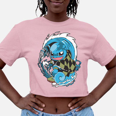 Cropped Camiseta Pokemon Squirtle Tanjiro