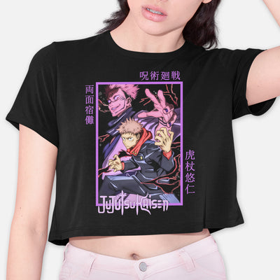 Cropped Camiseta Jujutsu Kaisen Itadori Sukuna