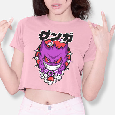 Cropped Camiseta Gengar Pokemon Pokebola