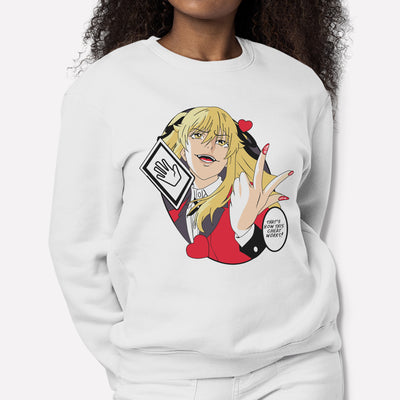 Moletom Gola Redonda Mary Saotome Kakegurui