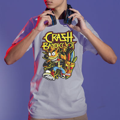 Camiseta Básica Crash Bandicoot Punk