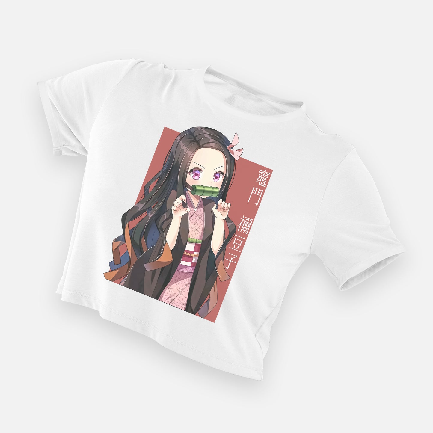 Cropped Camiseta Nezuko Cute Demon Slayer