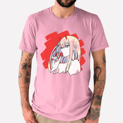 Camiseta Básica Zero Two Darling In The Franxx