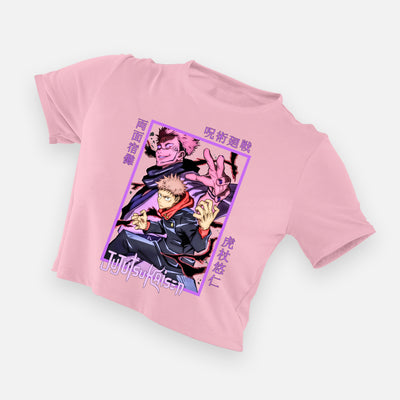 Cropped Camiseta Jujutsu Kaisen Itadori Sukuna