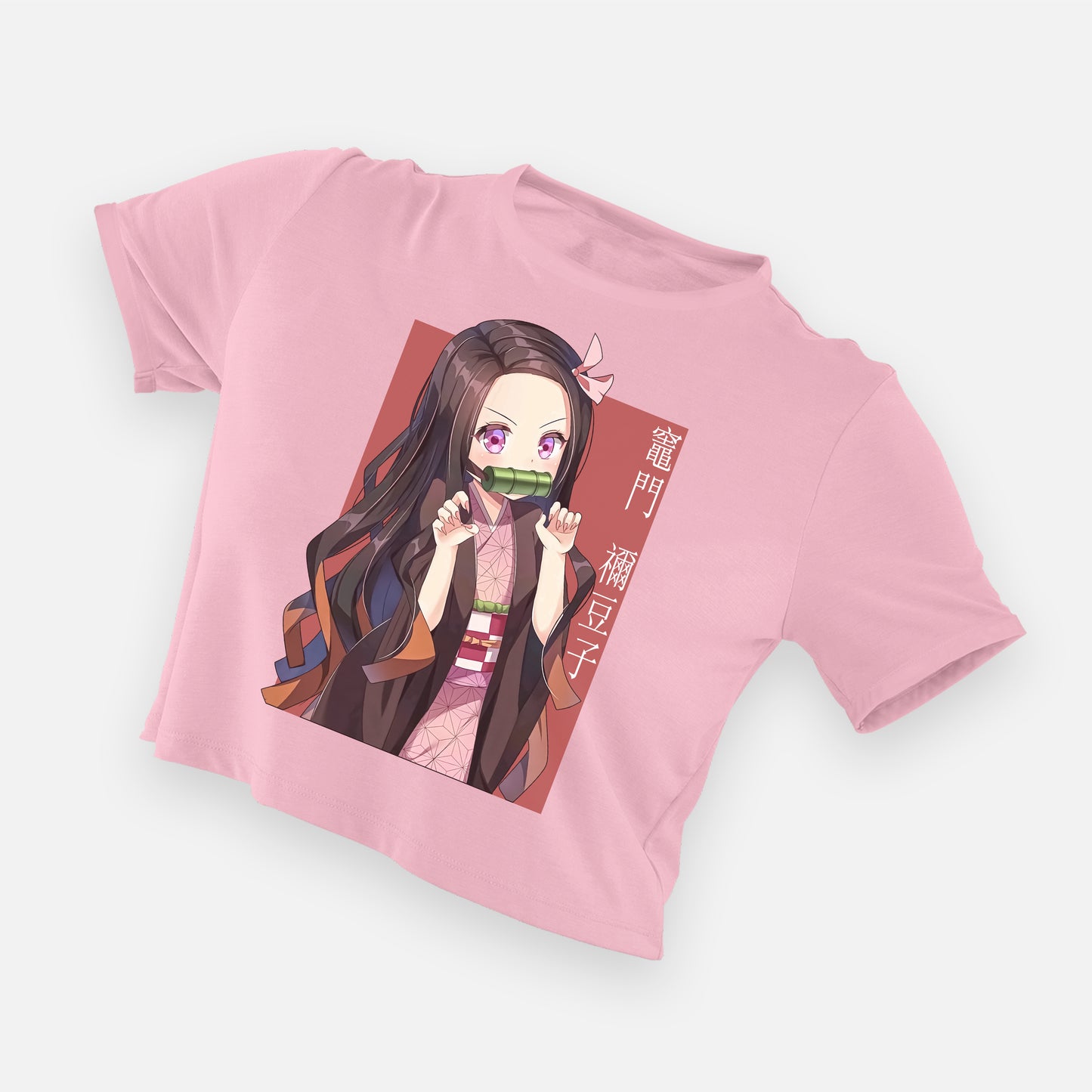 Cropped Camiseta Nezuko Cute Demon Slayer