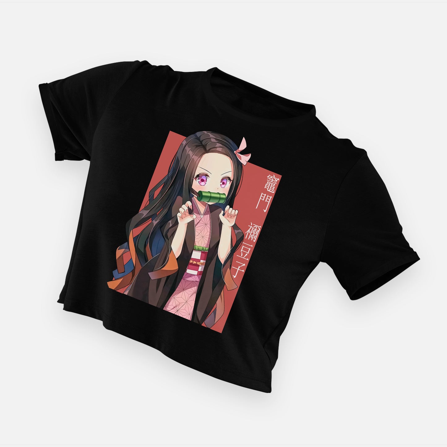 Cropped Camiseta Nezuko Cute Demon Slayer