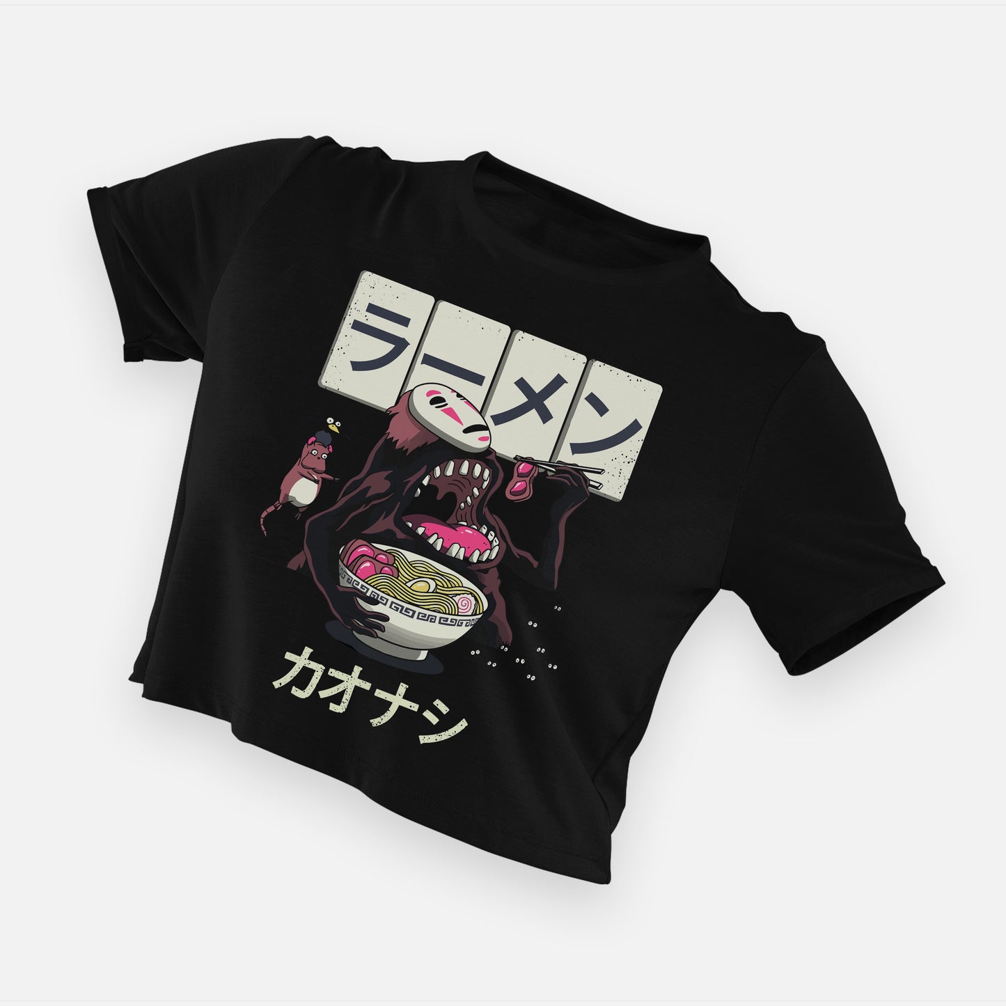 Cropped Camiseta Kaonashi A Viagem De Chihiro