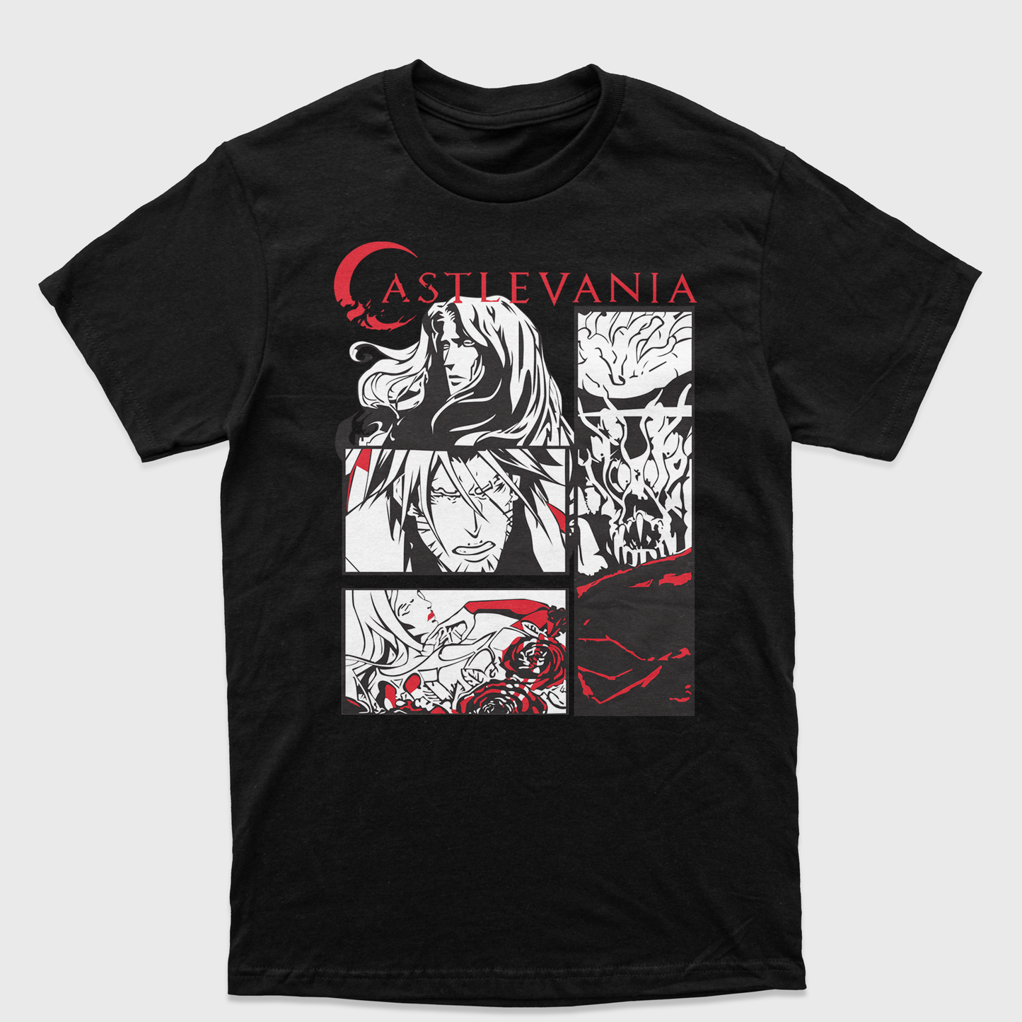 Camiseta Anime Castlevania Personagens