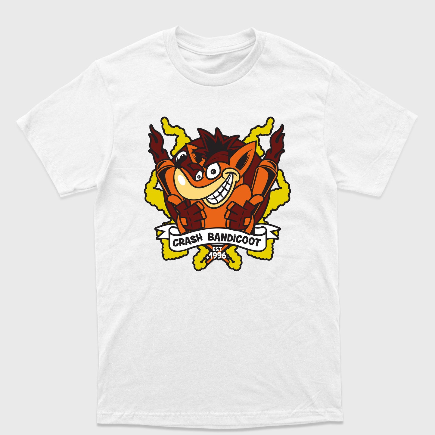 Camiseta Básica Crash Bandicoot Est. 1996