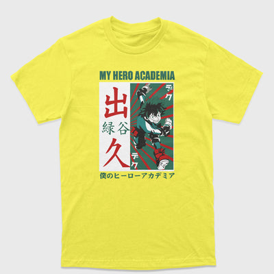 Camiseta Básica Izuku Midoriya My Hero Academy