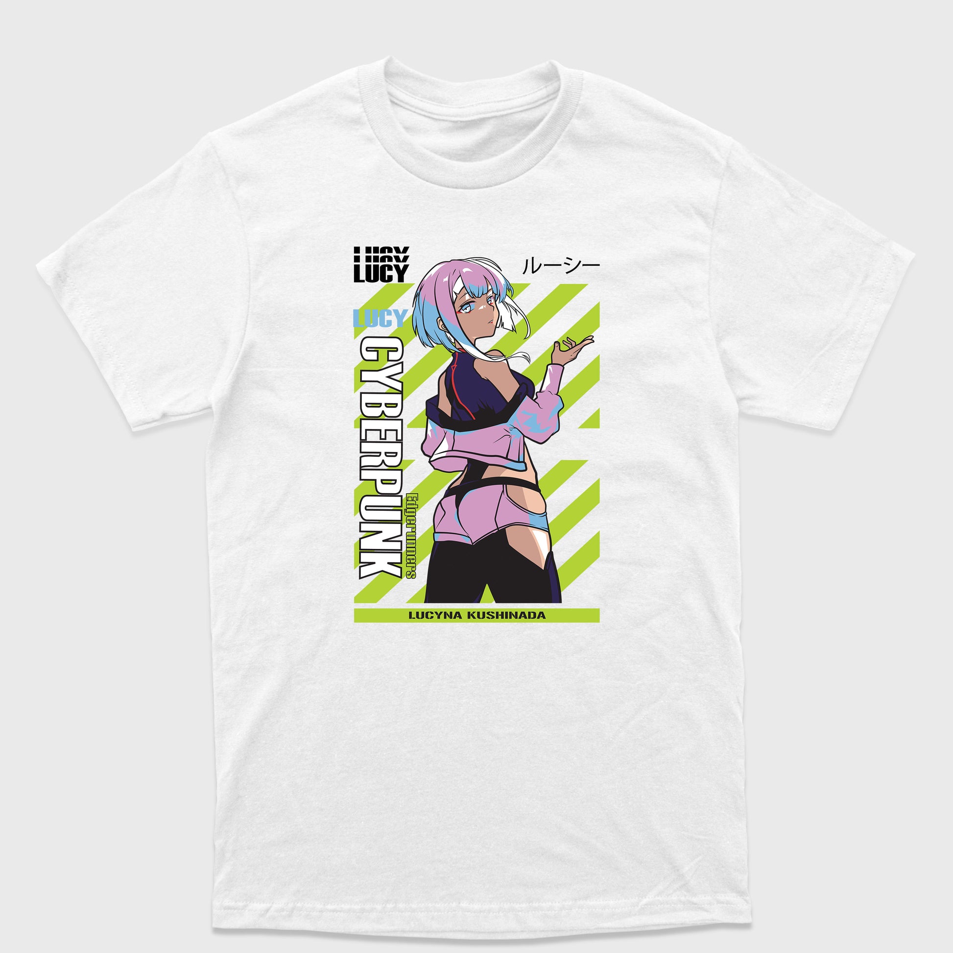 Camiseta Básica Cyberpunk Lucy