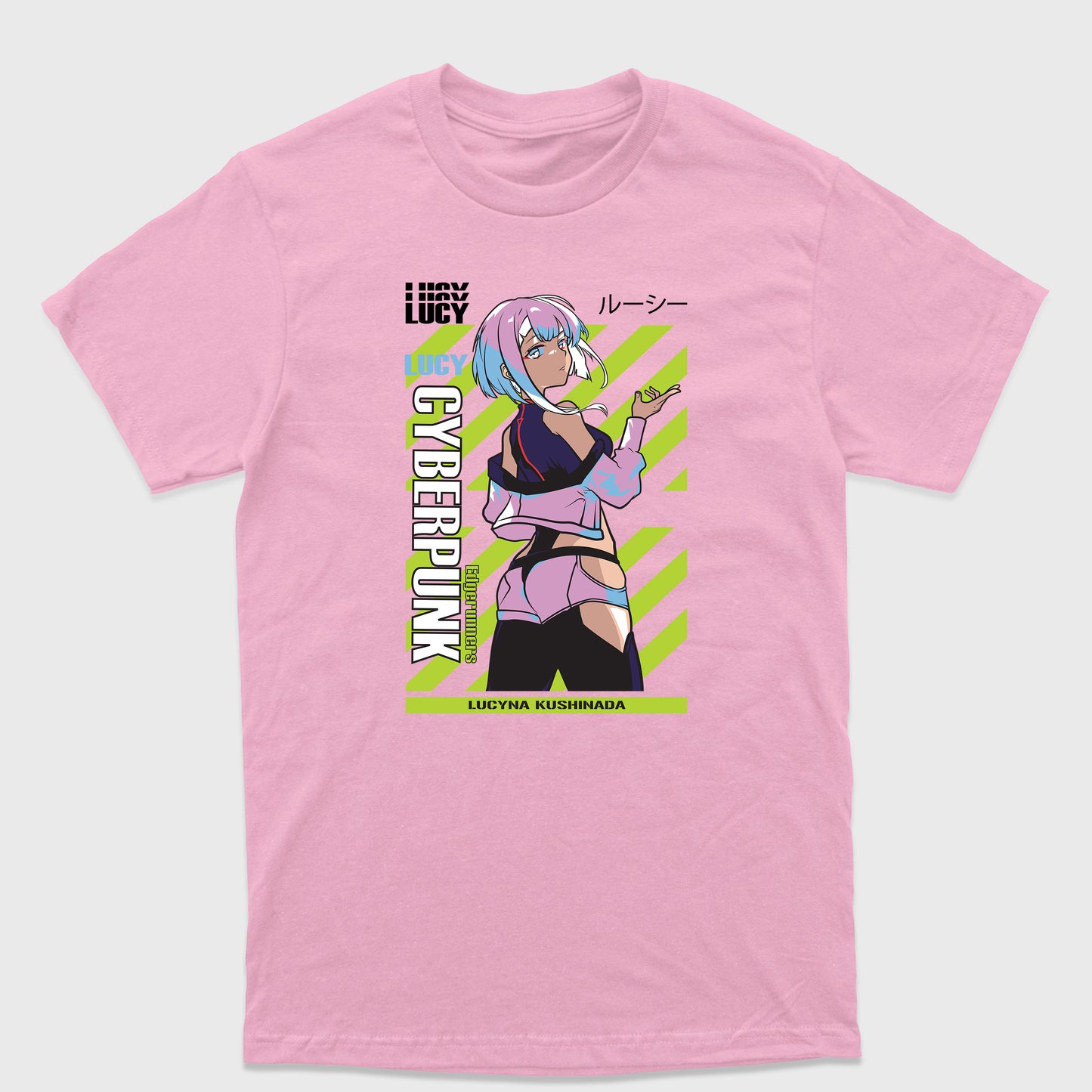 Camiseta Básica Cyberpunk Lucy